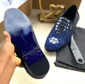 Top Quality Billionaire Blue Unique Shoe