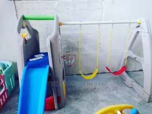 1 Slide, 2 Swings and Stairs Indoor/Outdoor Equipment