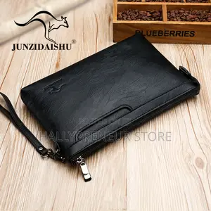 New Luxury Brand Men Large Capacity Leather Wallets