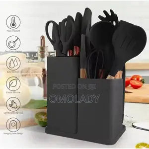 Generic Silicone Spoon With Chopping Board And Knife Set