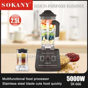5000watt Sokany Multifunctional Double Cup Blender