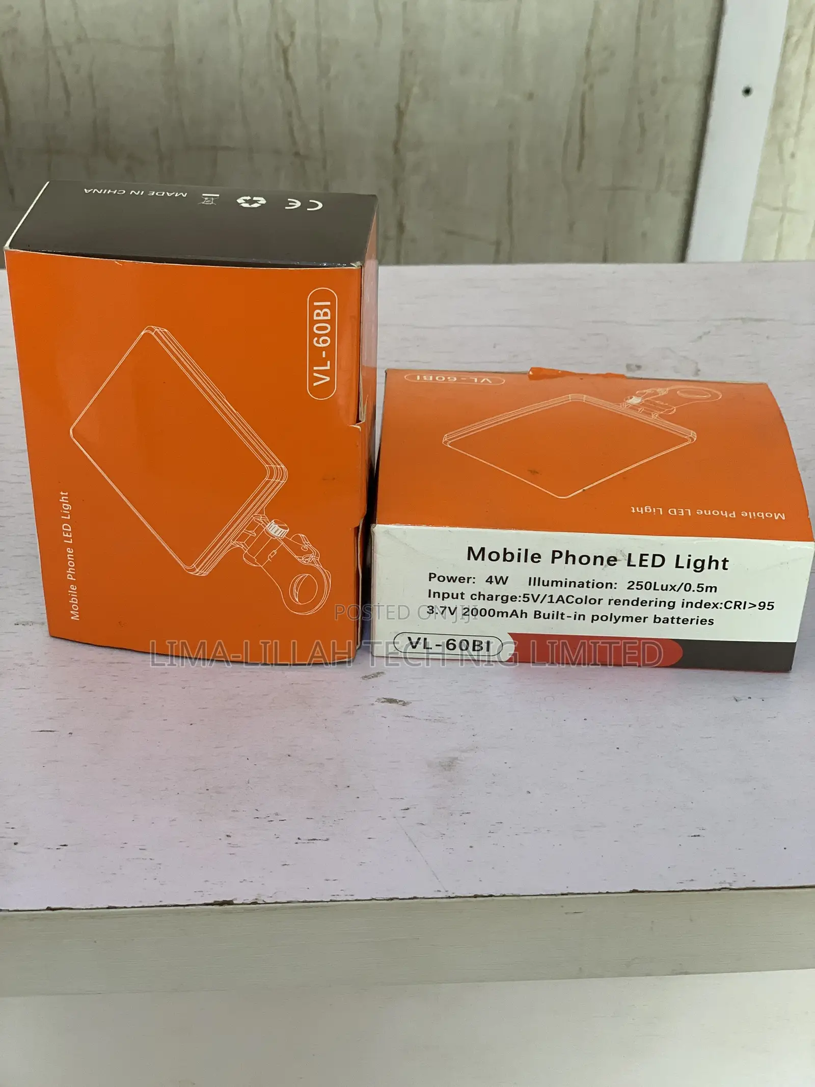Vl-60bi Rechargeable Mobile Phone Selfie Light