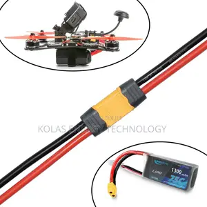 Xt60 Male, Female Connector + 20cm Cable