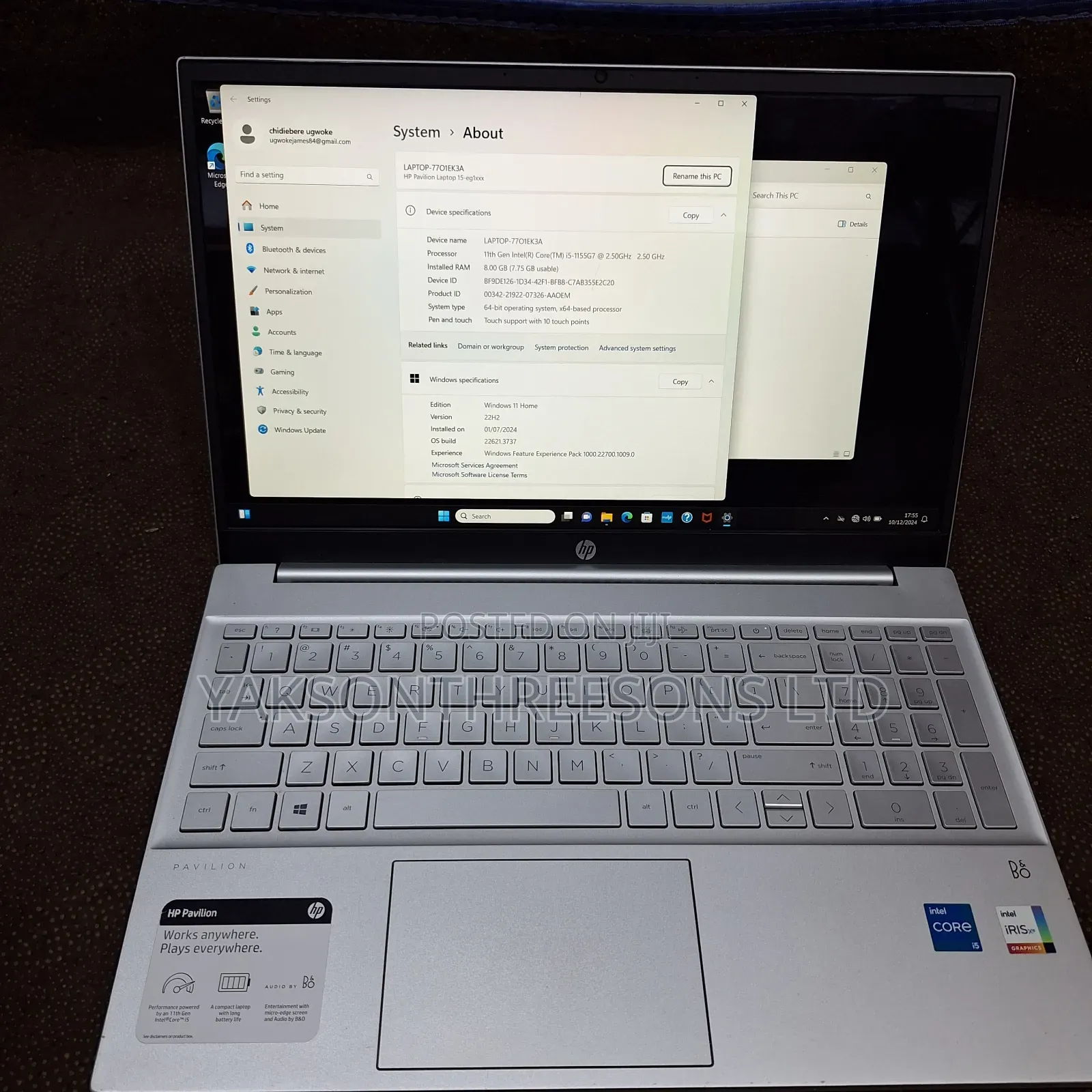 Laptop HP Pavilion 15 8GB Intel Core i5 SSD 512GB