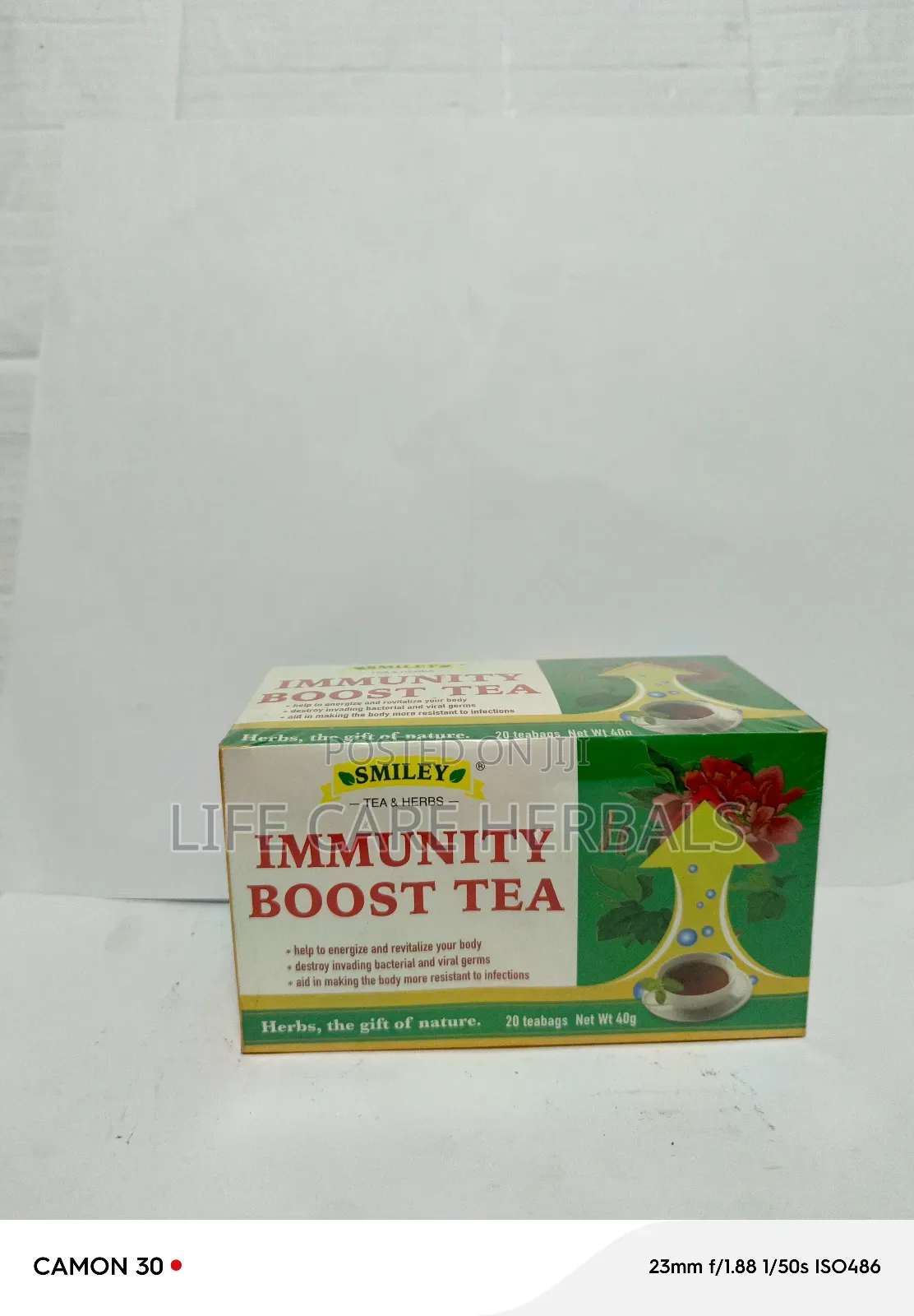 Immunity Boosts Herbal Tea Smiley