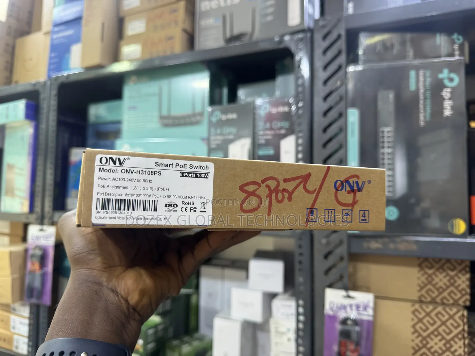 Onv 8 Ports Gigabits And Poe Switch