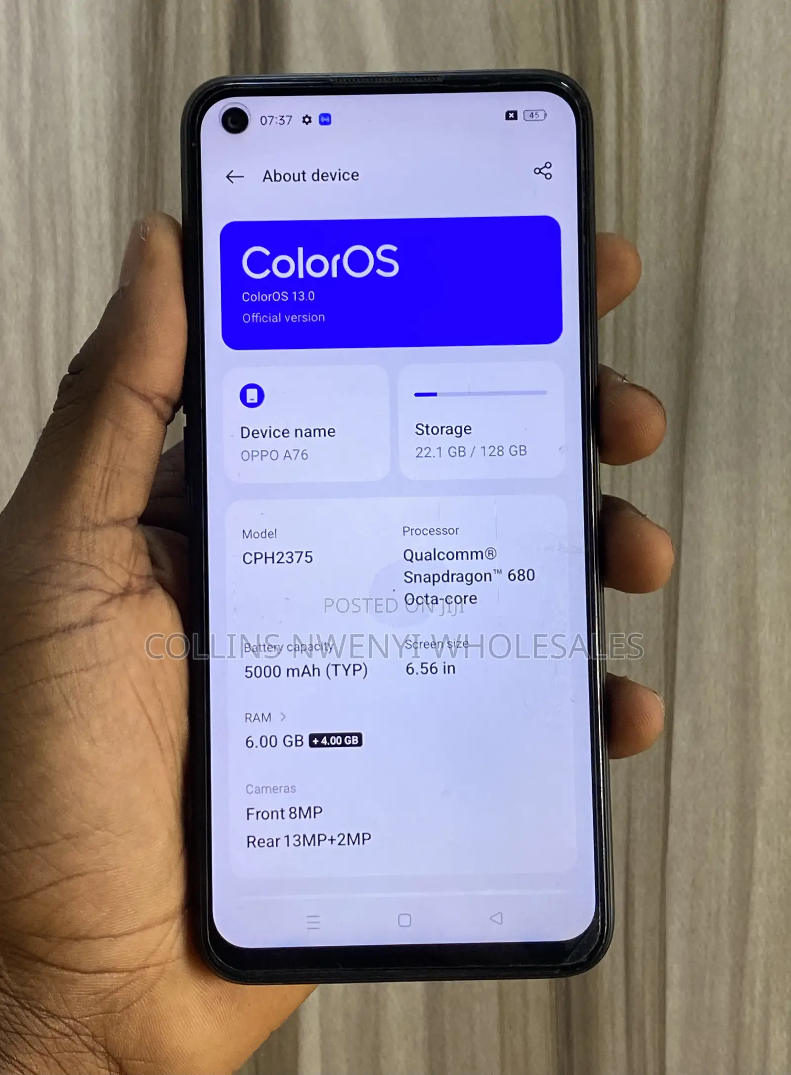 Oppo A76 128 GB Black