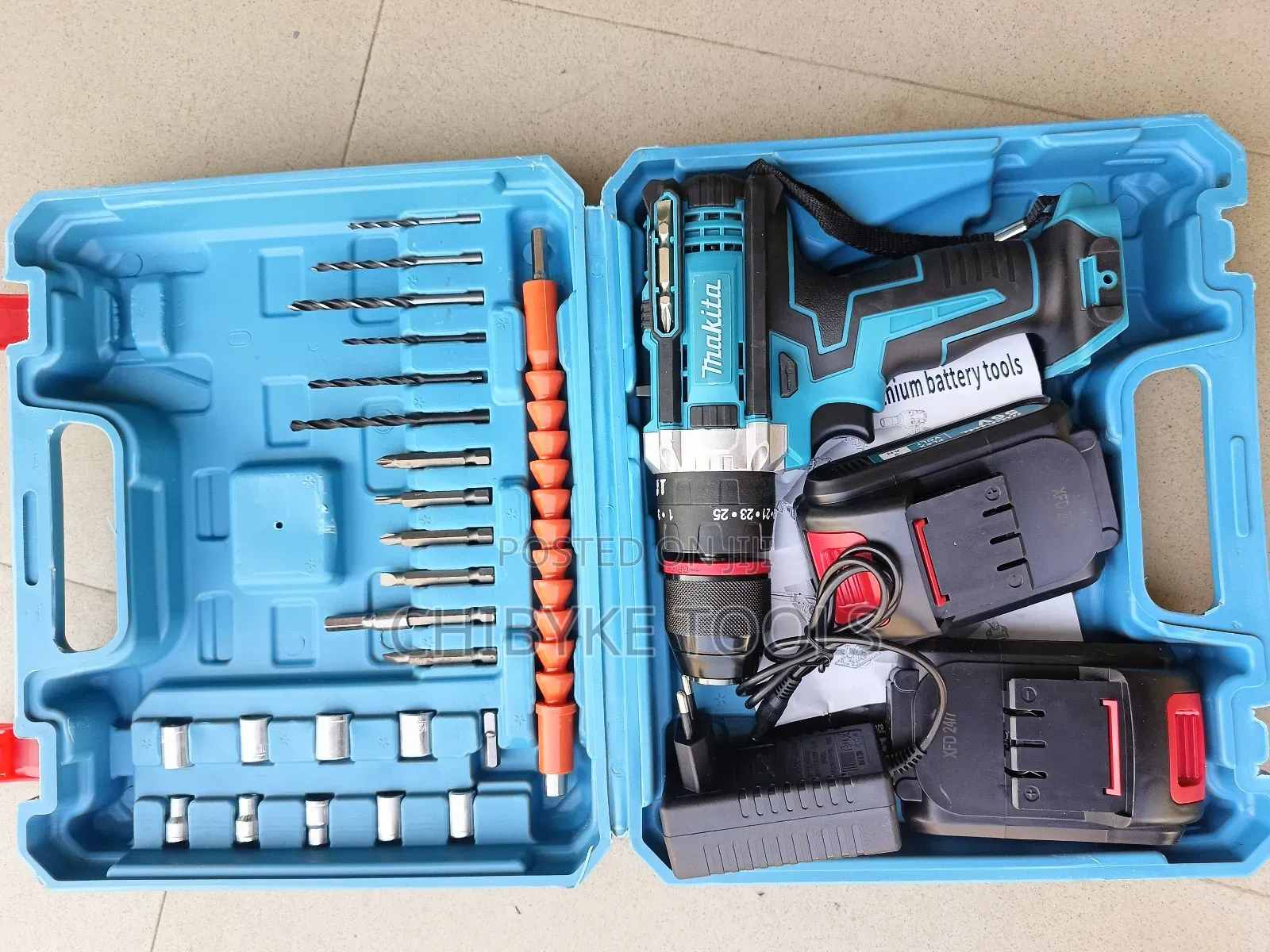 56v Cordless/Battery Drill With Iron Chalk