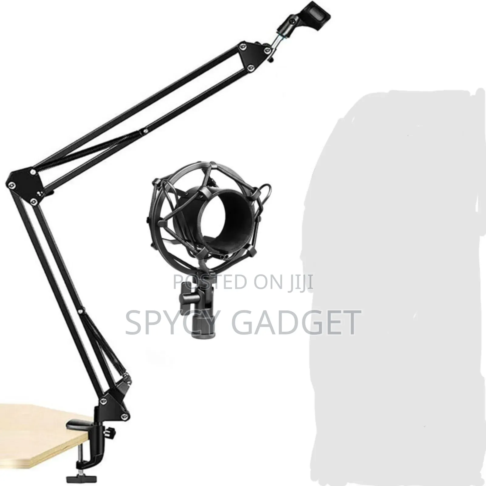 Professional Table Clamp Microphone Stand With Shock Mount