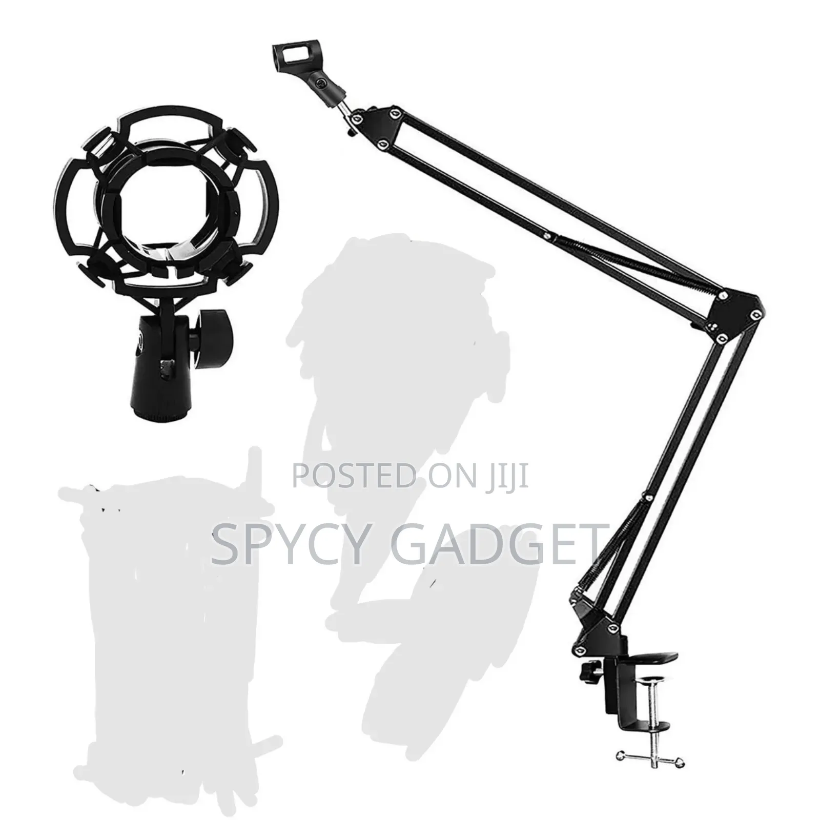 Professional Table Clamp Microphone Stand With Shock Mount