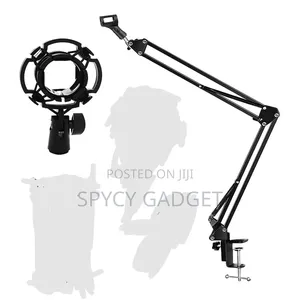 Professional Table Clamp Microphone Stand With Shock Mount
