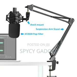 Professional Table Clamp Microphone Stand With Shock Mount