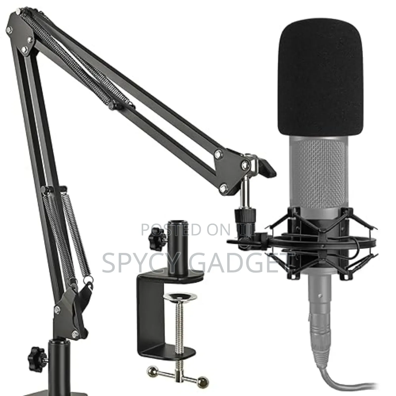 Professional Table Clamp Microphone Stand With Shock Mount