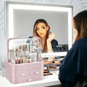 Makeup Organiser Portable Makeup Storage Box With 3 Drawers