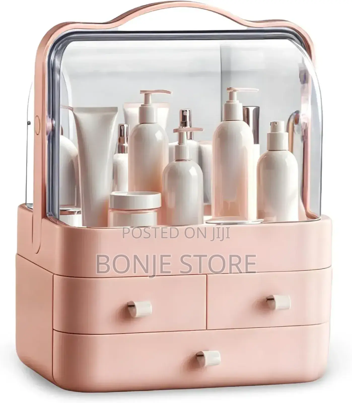 Makeup Organiser Portable Makeup Storage Box With 3 Drawers