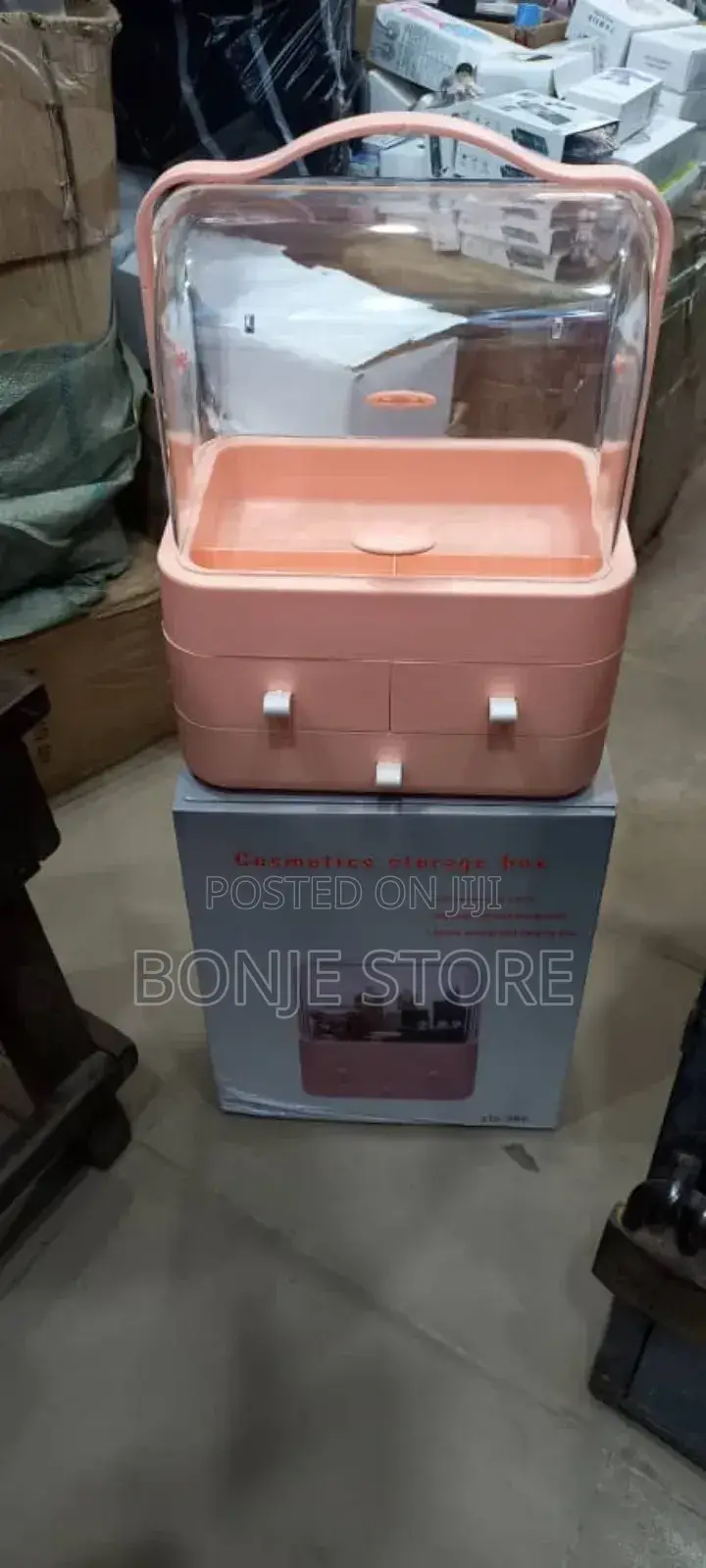 Makeup Organiser Portable Makeup Storage Box With 3 Drawers