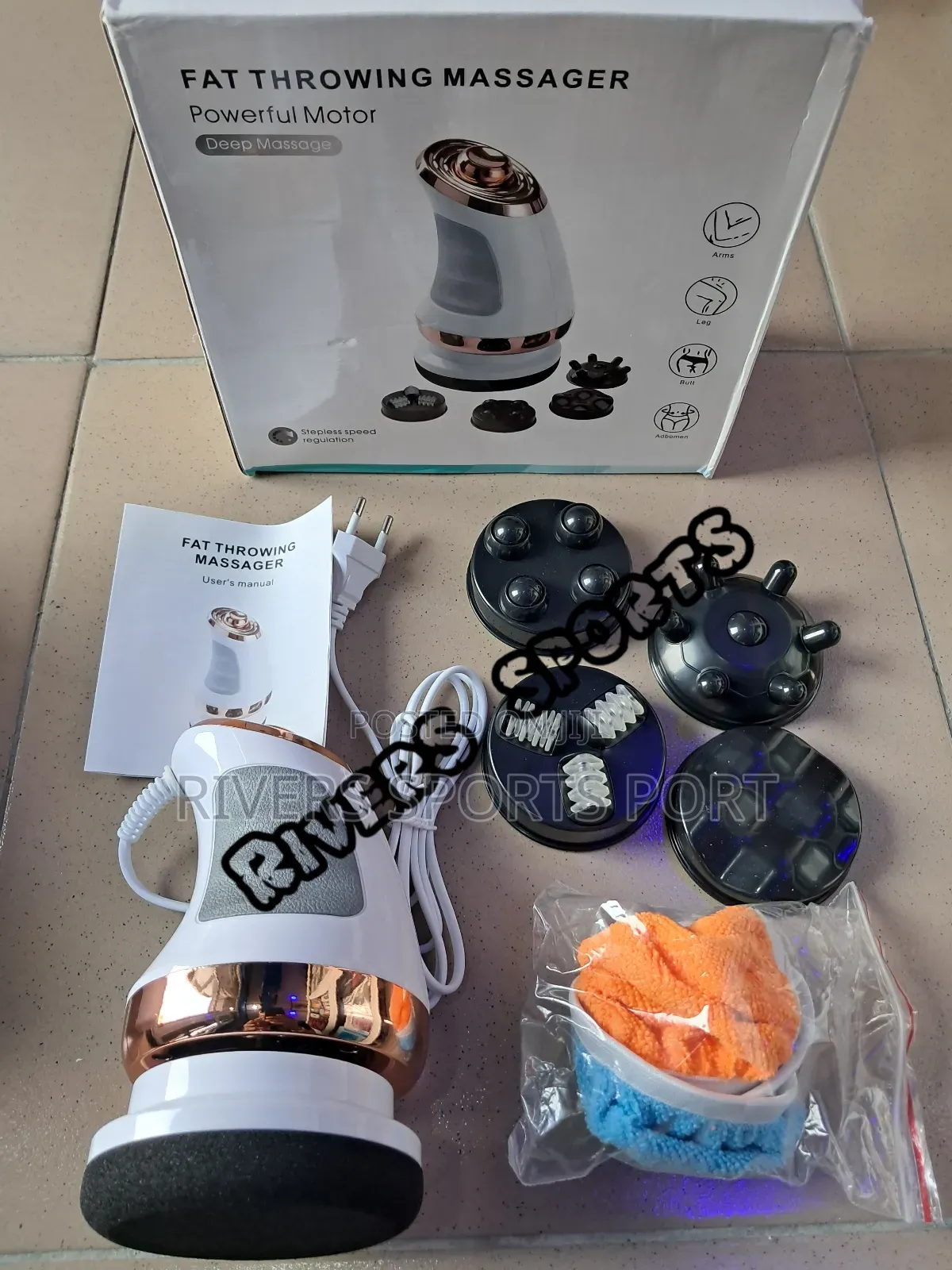 Fat Throwing Massager Deep Massage Arm, Leg, Butt, Abdomen