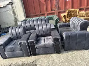 A Standard Grey 7 Seater Sofa