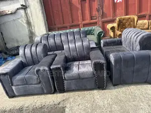 A Standard Grey 7 Seater Sofa