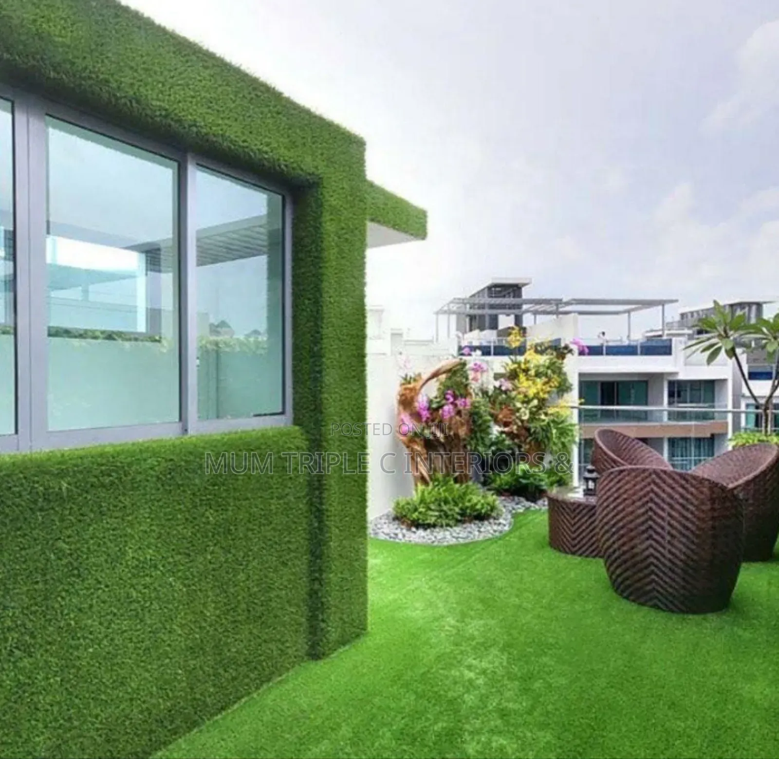Artificial Grass Carpet Wall