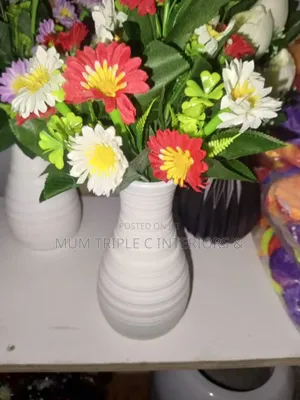 White Bouquet of Flowers Roses