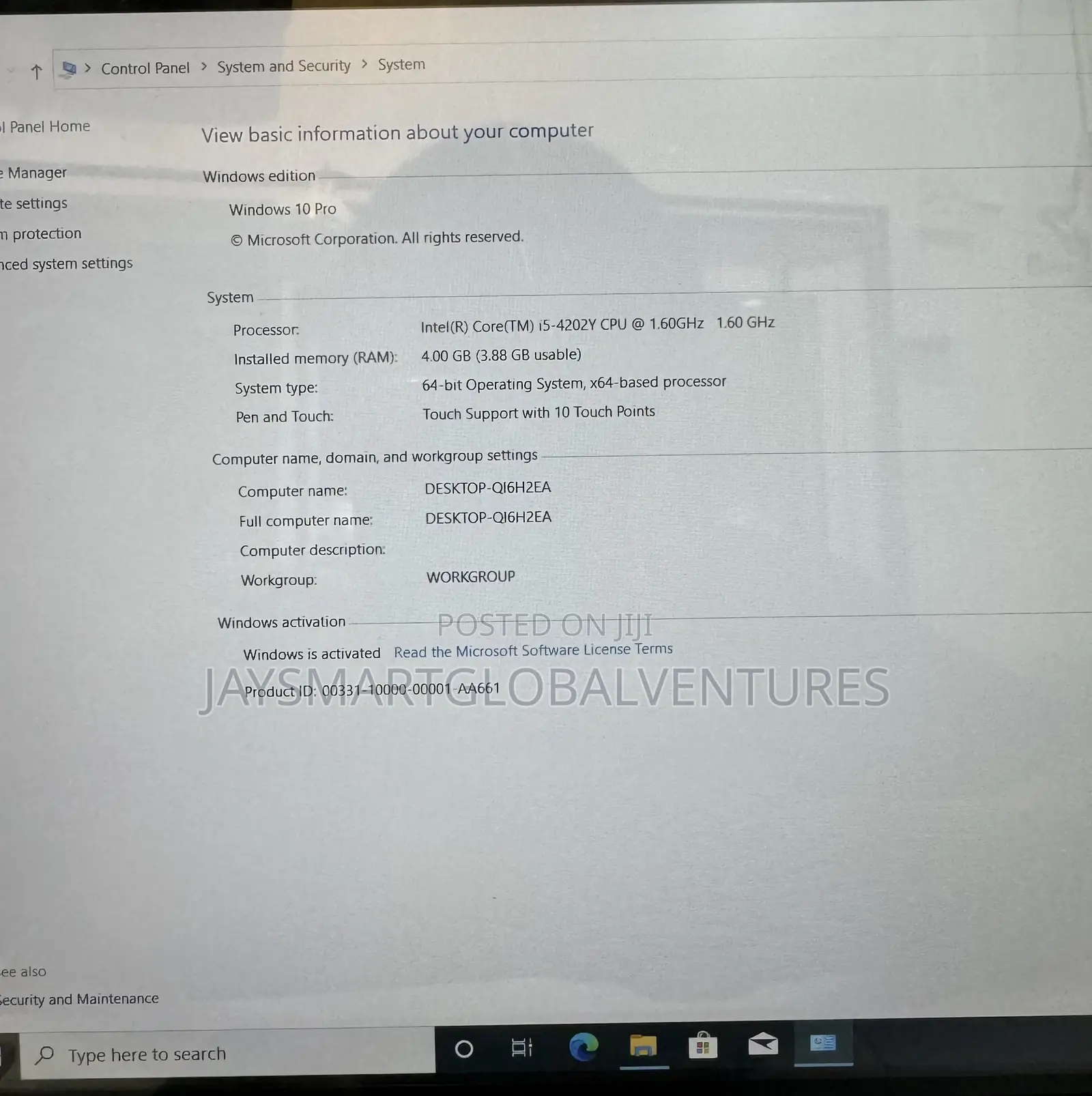 Laptop HP Pro X2 612 G1 4GB Intel Core i5 SSD 128GB