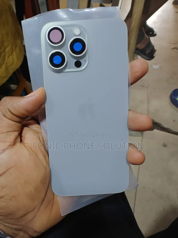 iPhone 15pro Max Complete Back Glass With Camera Frane in Ikeja