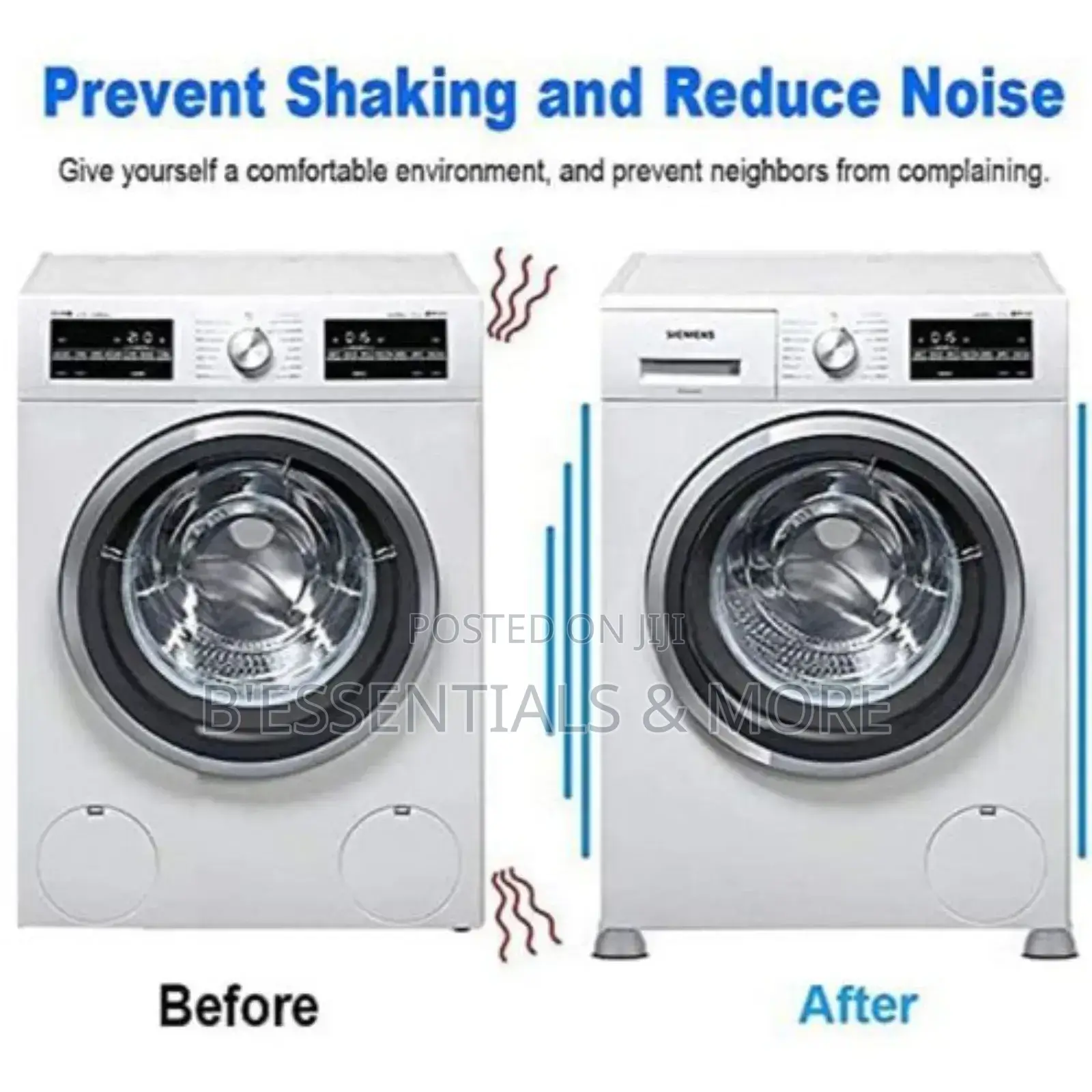4 Piece Shock Pad for Washing Machine , Refrigerator