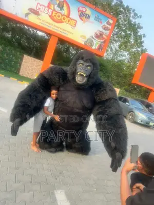 Black And Grey Gorilla For Event Rentals