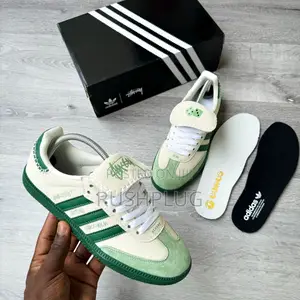 Stussy X Adidas Samba Originals “Green” Sneakers