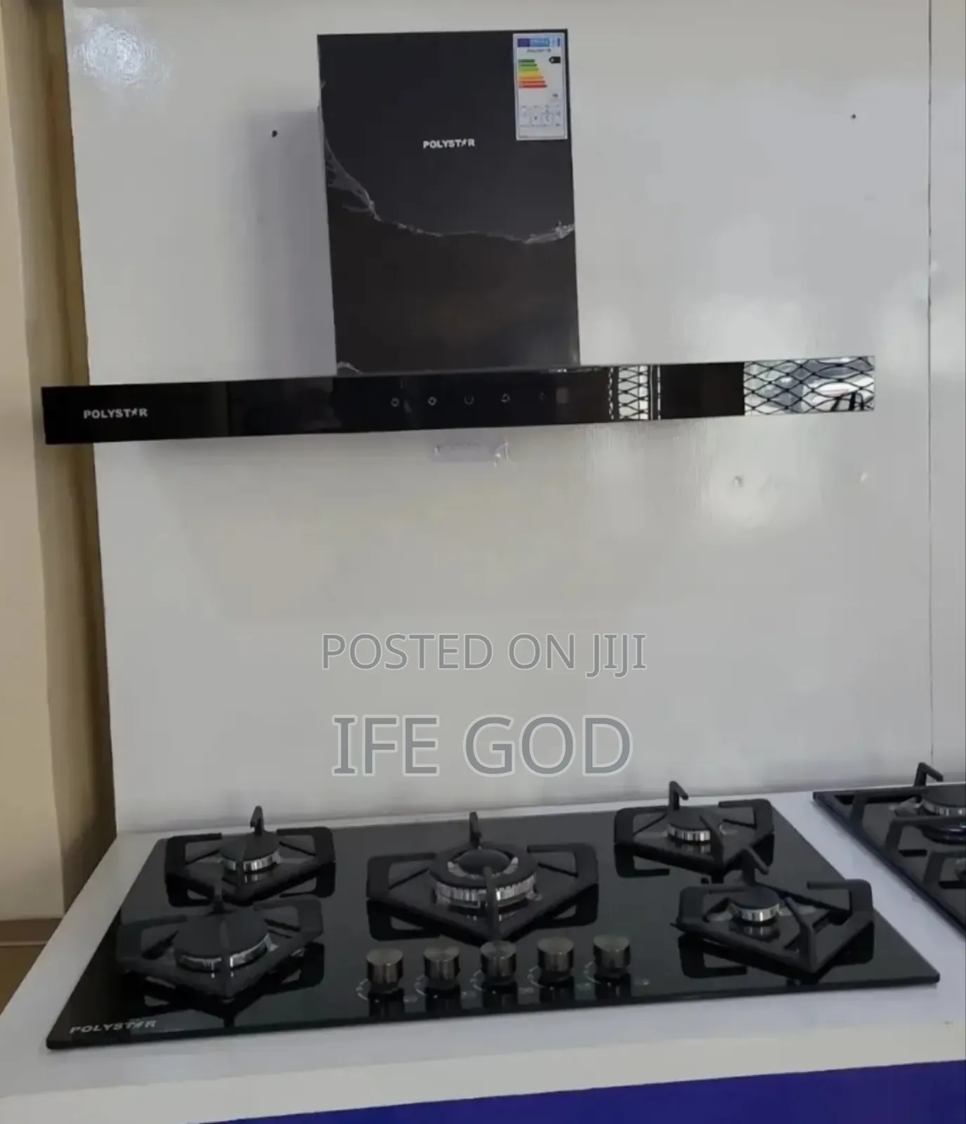 Original Polystar Inbuilt 5 Gas Burner Automatic Extractor