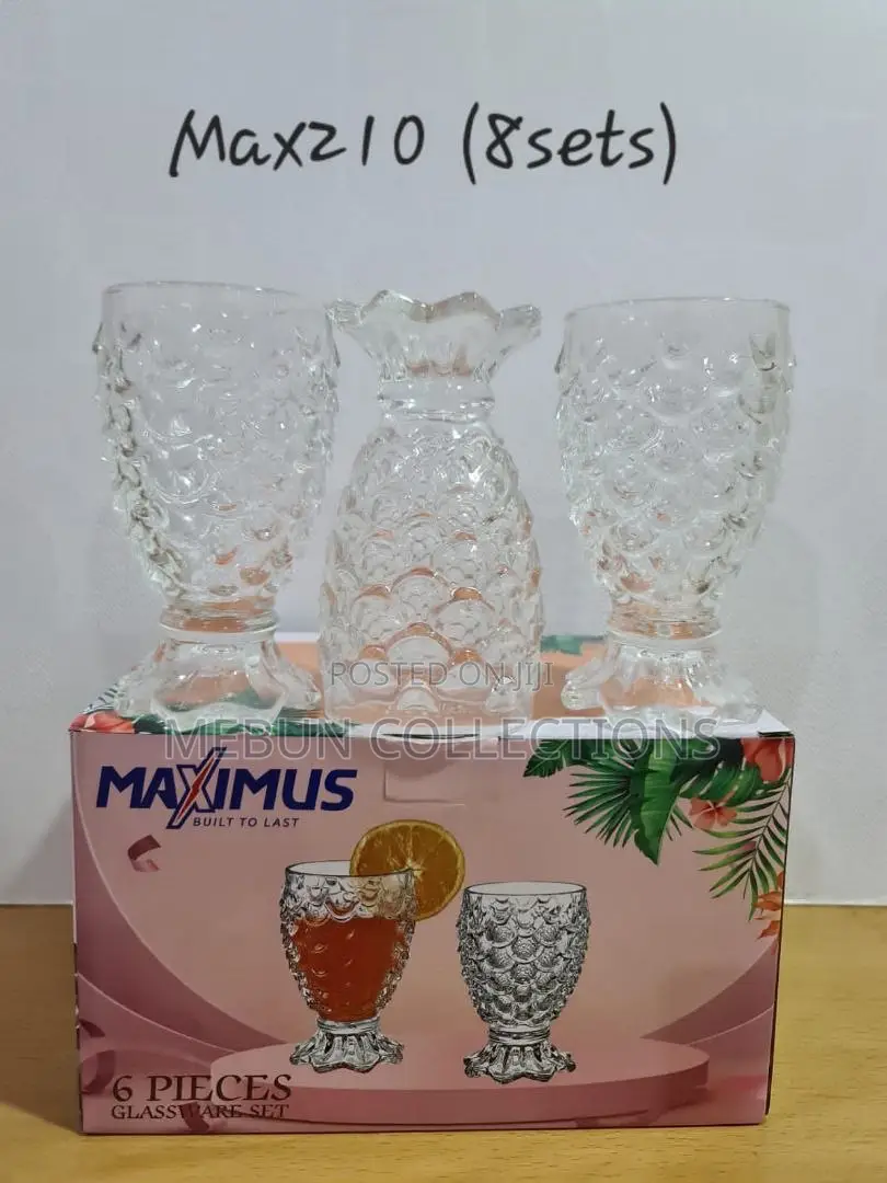 3pc Fish Scale Glass Cup