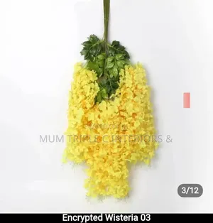 Artifcial Winteria Flowers Yellow