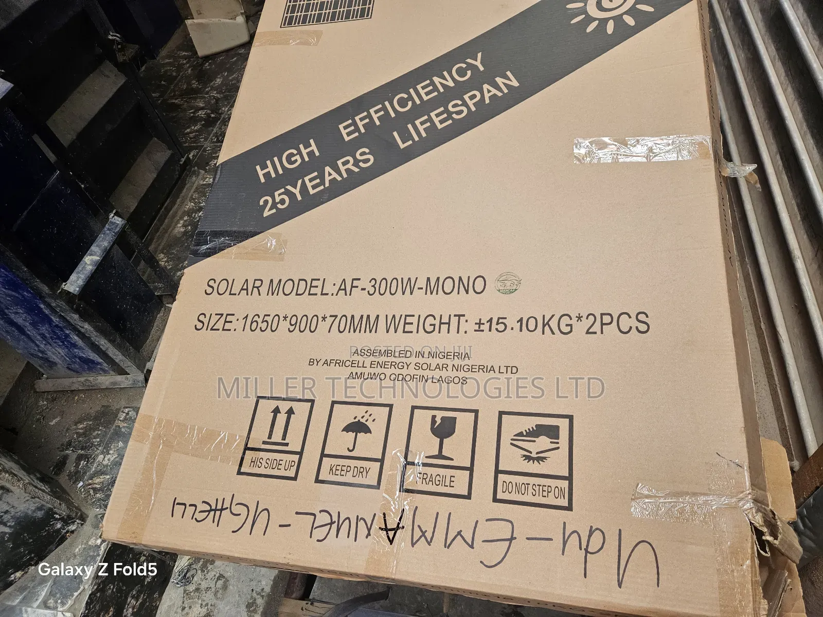 300w New Africell Solar Panel Supplied to Ughelli