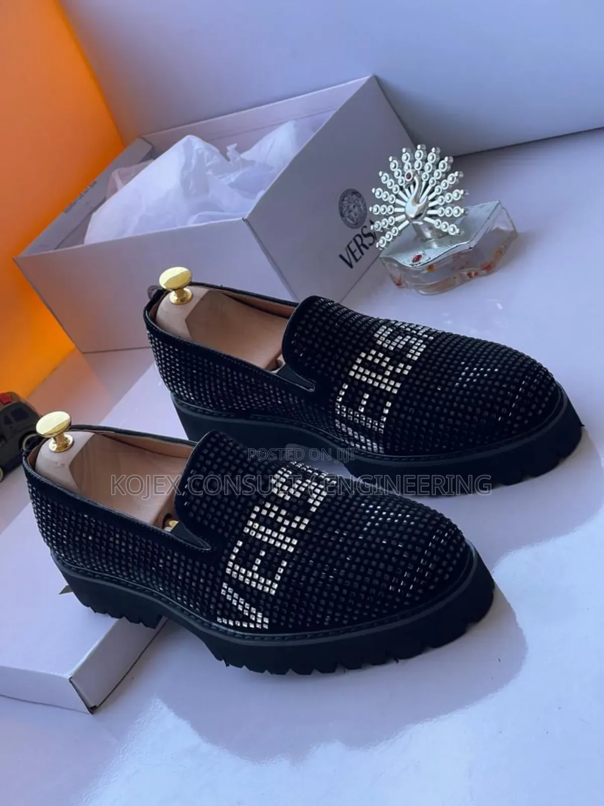 Versace Stoned Loafers Available