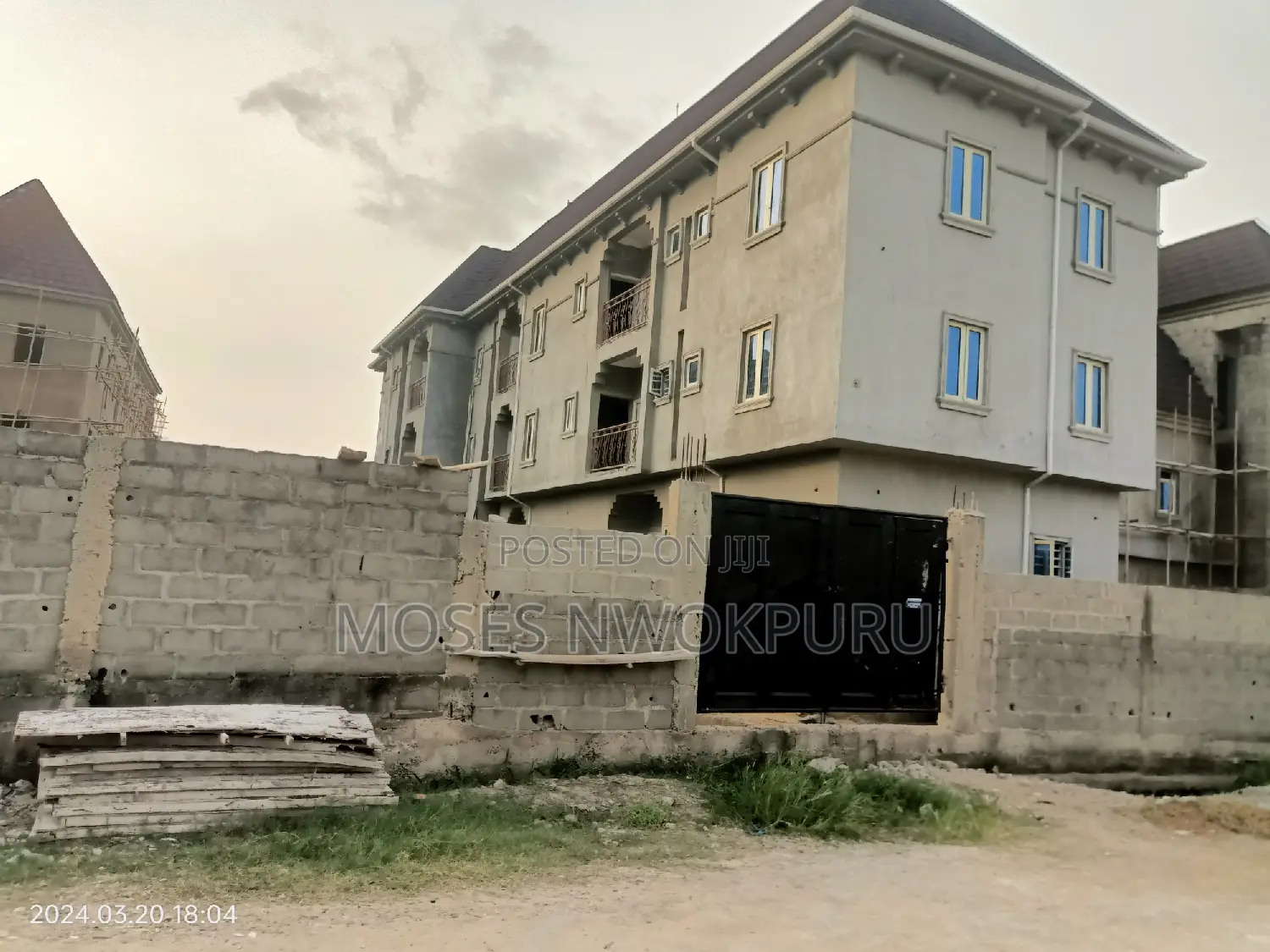 Newly Build Block of 9 Flats for Sale at Ago Palace Way
