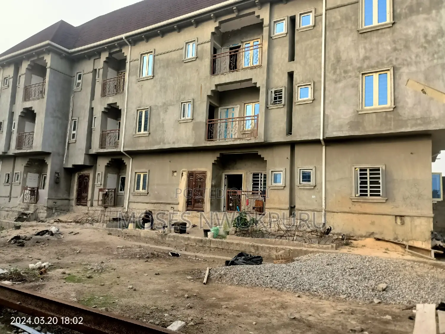 Newly Build Block of 9 Flats for Sale at Ago Palace Way