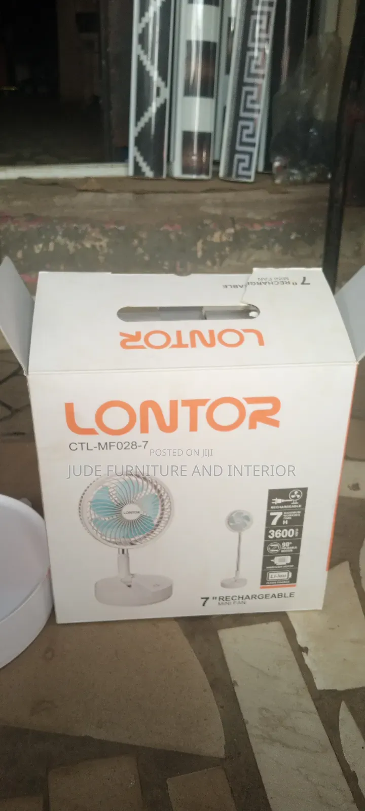 Lontor Adjustable Desk Fan