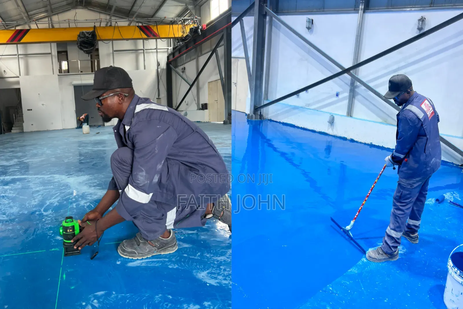 Perfect Blue Epoxy Flooring
