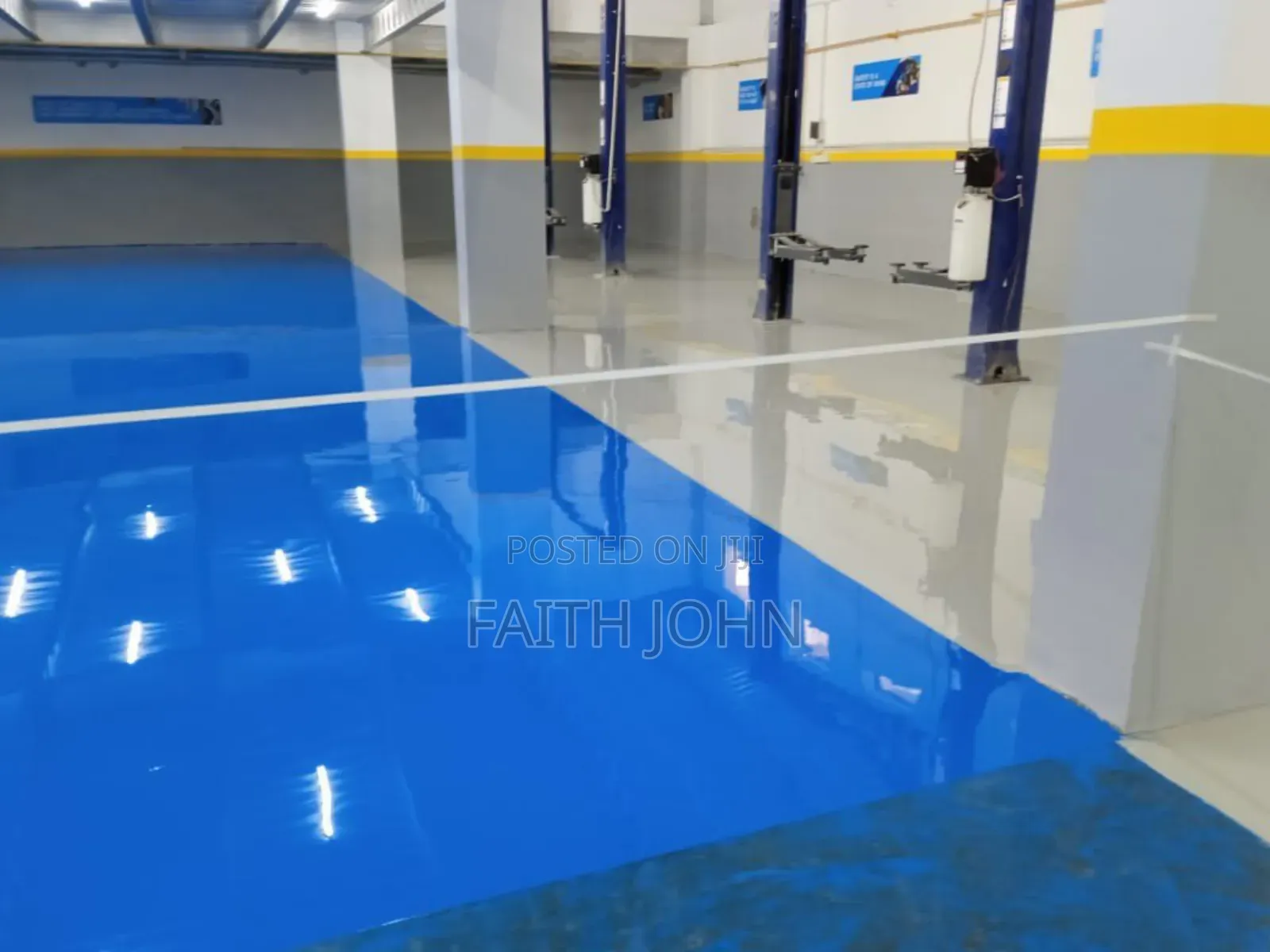 Perfect Blue Epoxy Flooring
