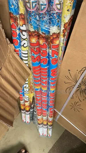6pcs 12 Shot Fireworks Knock Out Banger With Display