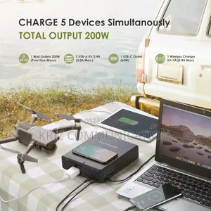 Photo - ALLPOWERS Power Station 200watts/41600mah AC Power Bank