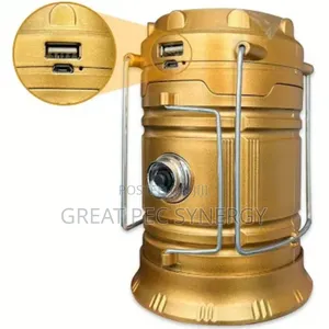 Portable Solar Rechargeable LED Camping Lantern