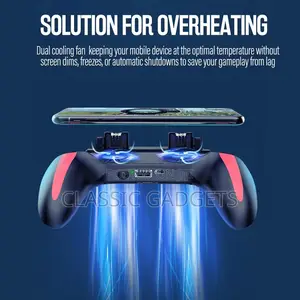 Mobile Game Controller With Cooling Fan and Trigger