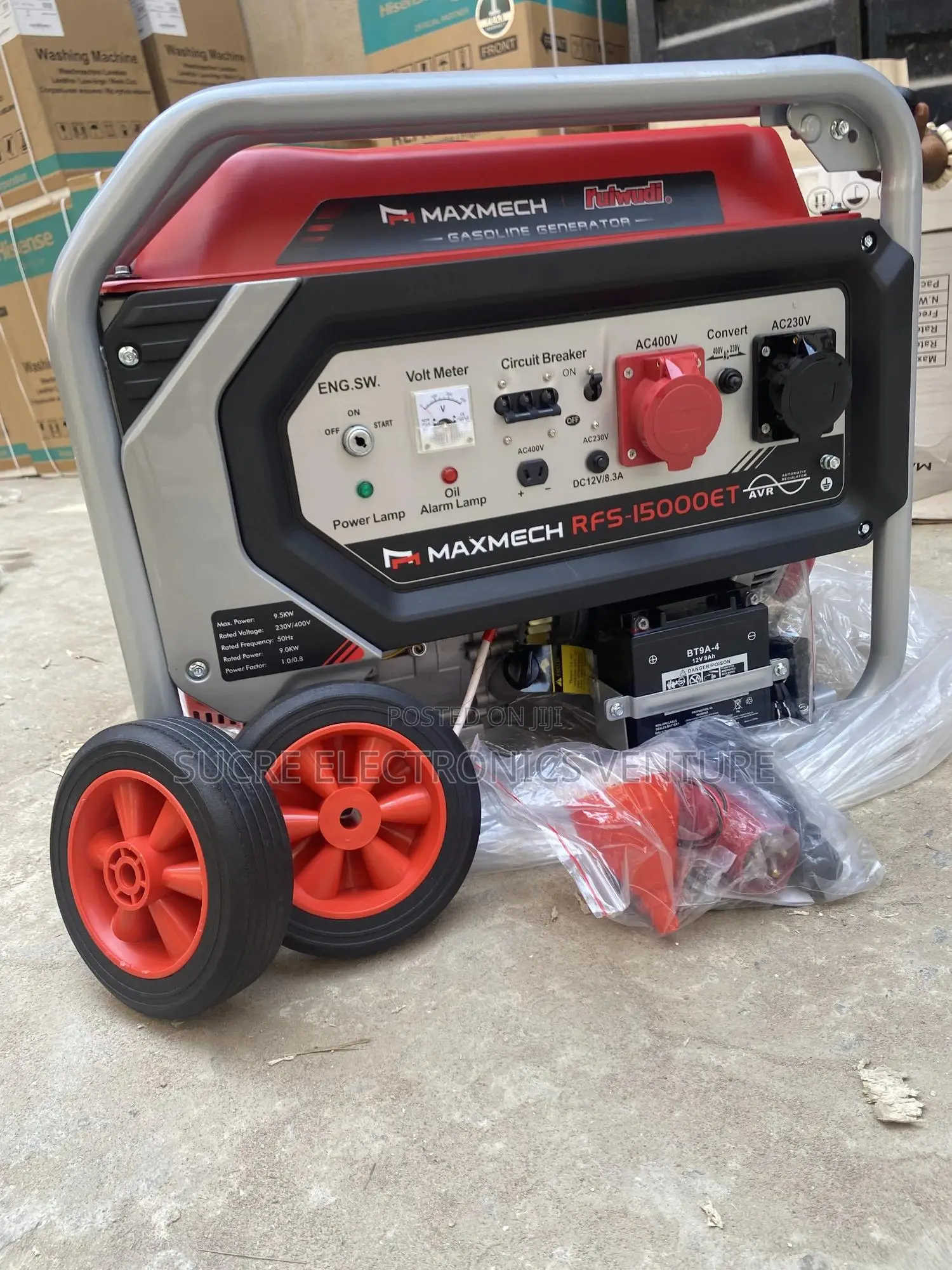 Original 12kva Maxmech Three Phase Generator With Warranty