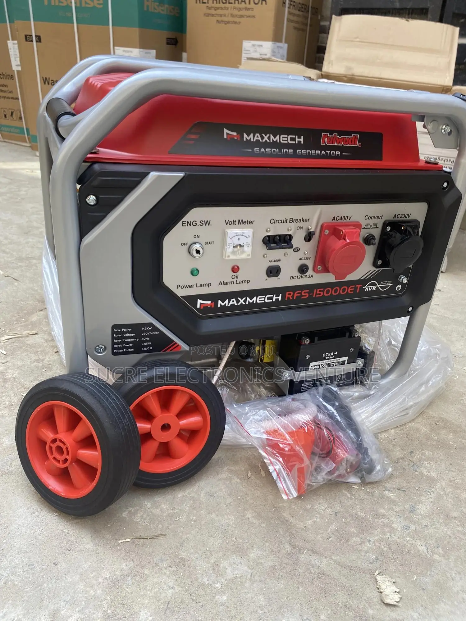 12kva Maxmech RFS15000ET With 100% Copper Wire Generator