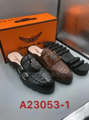 Quality Leather Men's Half Shoe