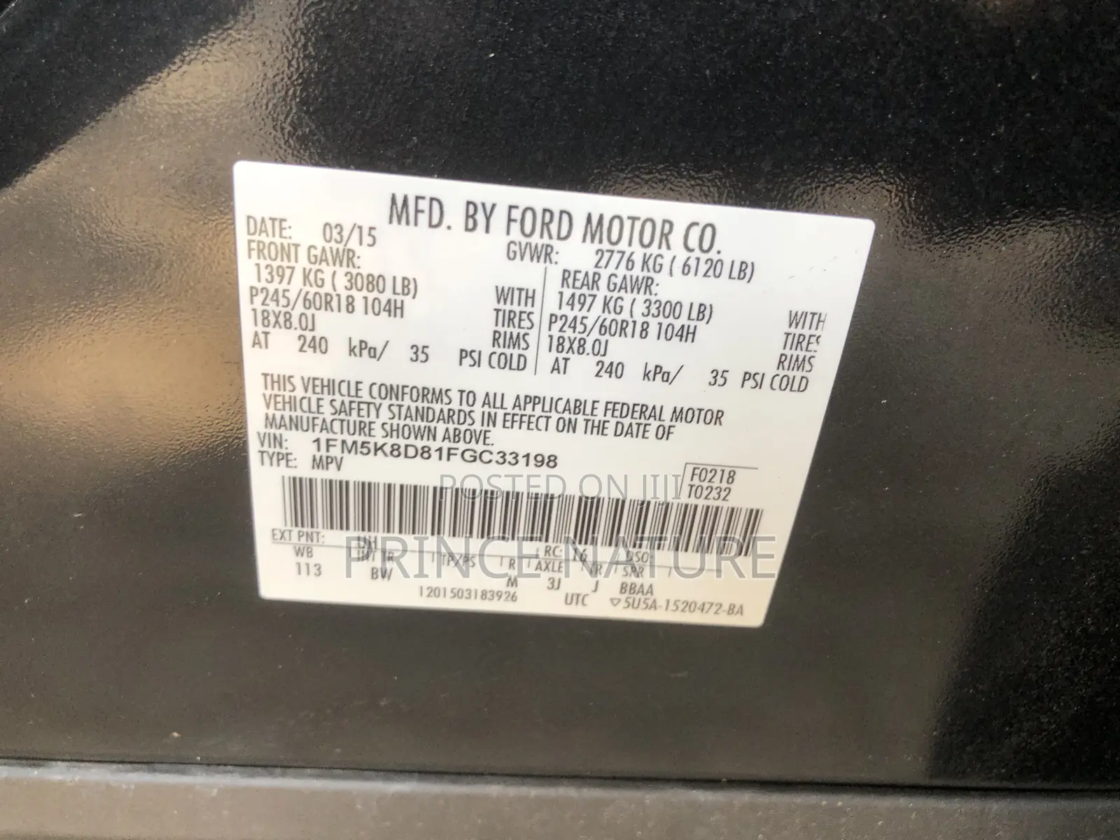 Ford Explorer 2015 Black