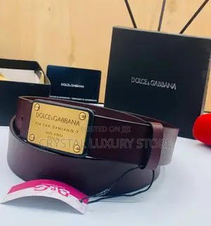 Dolce Gabbana Quality Luxury Men Genuine Leather Belt