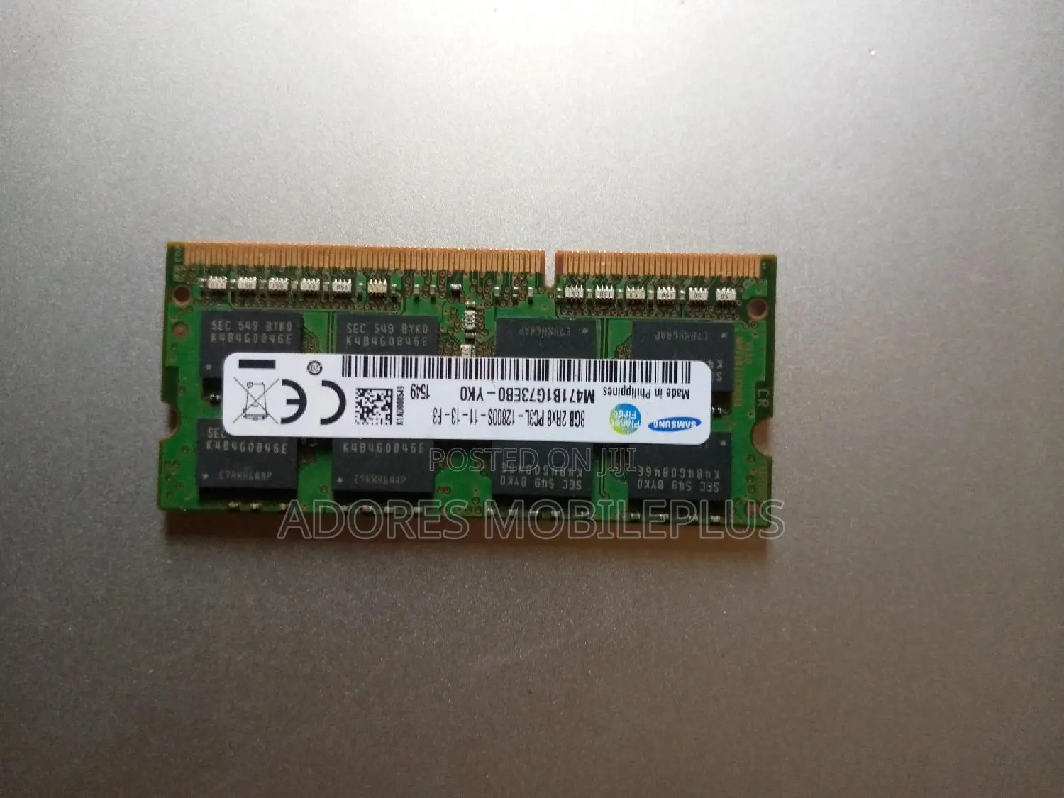 8gb Ddr3, Pc3l, Laptop Memory / Ram